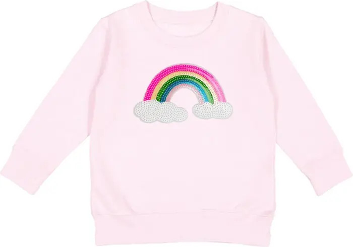 Rainbow Sequin Patch Sweatshirt | Nordstrom