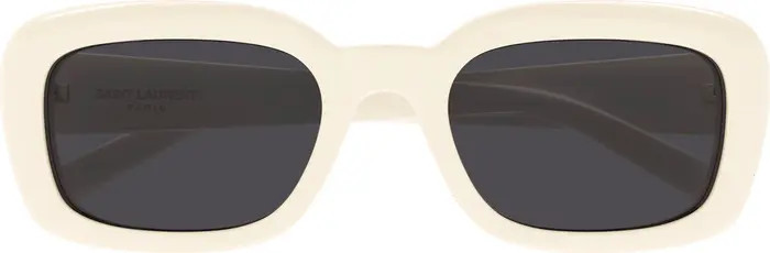 Saint Laurent SL M130 53mm Rectangular Sunglasses | Nordstrom | Nordstrom