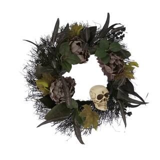 22" Skull & Peony Wreath by Ashland® | Michaels Stores