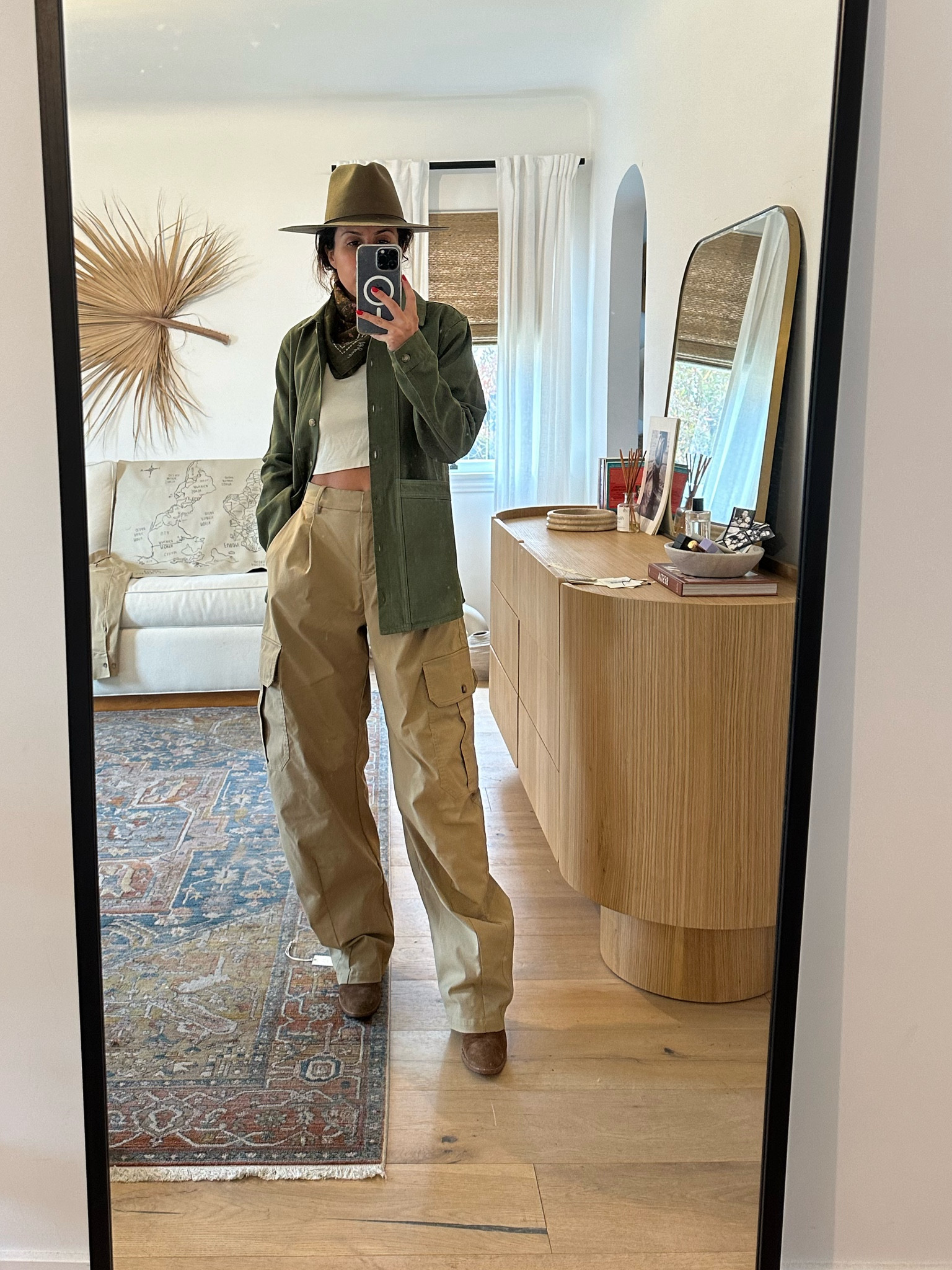 Safari cargo pant outfit ft. Revolve, sezane and Freda salvadore

#LTKtravel #LTKstyletip