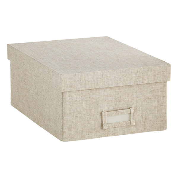 Linen Cambridge Storage Boxes | The Container Store