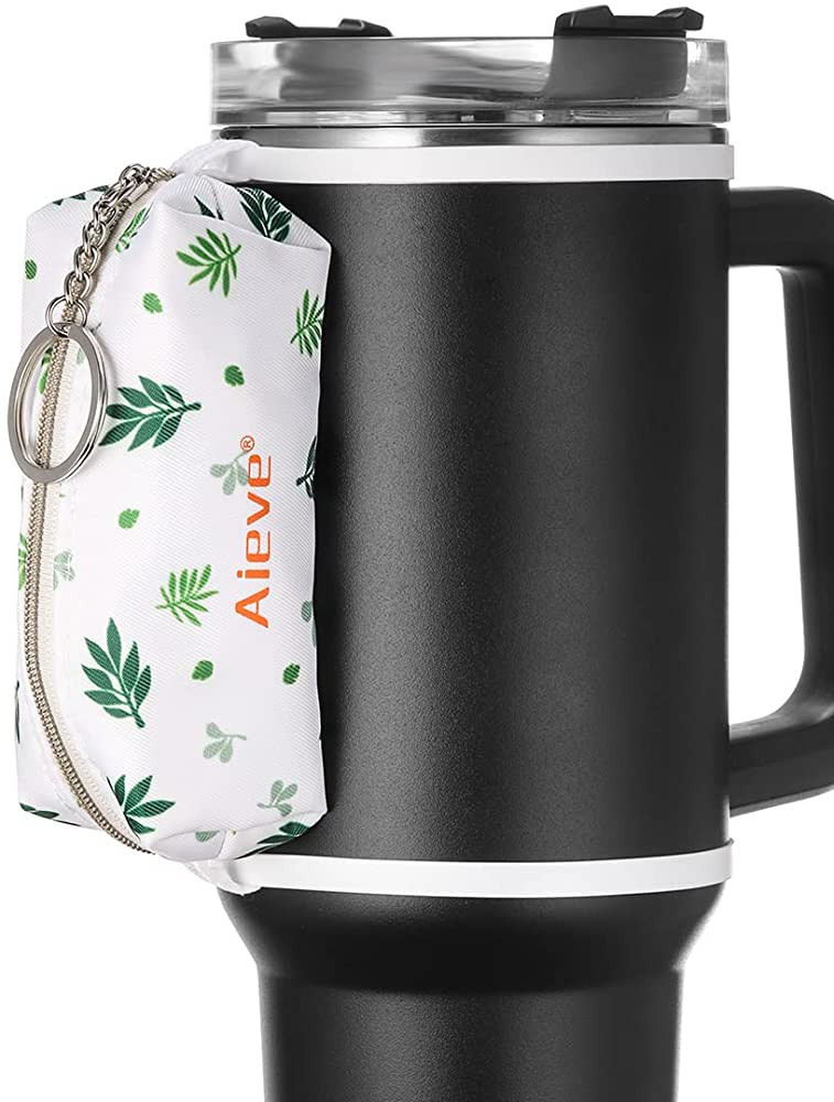 AIEVE Water Bottle Zipper Pouch Compatible with Stanley Tumbler with Handle, Cute Storage Bags fo... | Amazon (US)