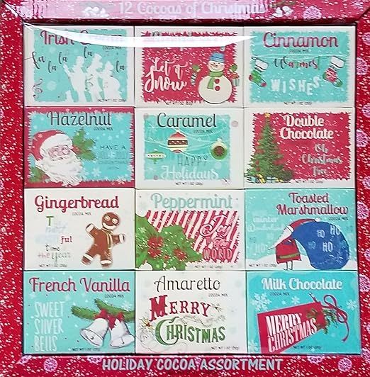 The 12 Cocoas of Christmas - Holiday Hot Cocoa Mix Assortment Gift Set | Amazon (US)