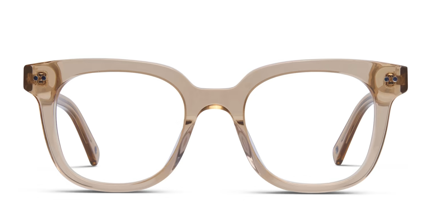 Muse X Hilary Duff Clara Clear Beige Prescription Eyeglasses | GlassesUSA