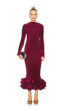 L'IDEE Campbell Cocktail Dress in Wine from Revolve.com | Revolve Clothing (Global)