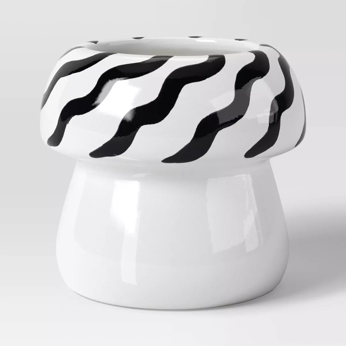 10% Recycled Ceramic Mushroom Vessel White - Room Essentials™ | Target