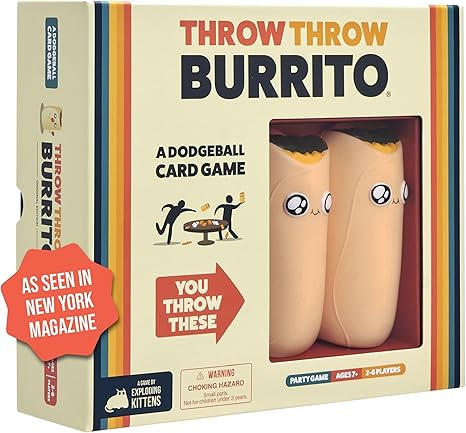Exploding Kittens Presents Throw Throw Burrito - A Dodgeball Card Game - Family Card Games for Ad... | Amazon (US)
