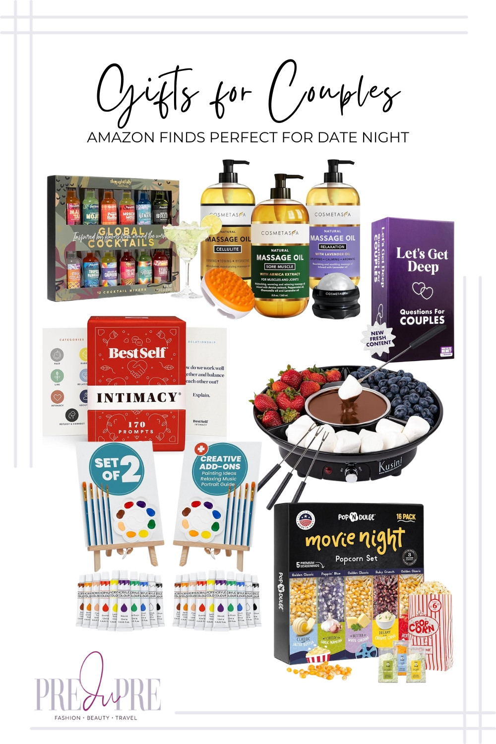 Planning a special date night in? 🥂 I've found the perfect gifts for couples, all from Amazon! This guide is packed with fun and romantic ideas that help you create a memorable experience at home. From a cozy fondue set to a hilarious couple's card game, these gifts are perfect for anniversaries, holidays, or just a fun night together. Shop the entire guide via the link in bio! #GiftsForCouples #DateNight #CouplesGifts #AmazonFinds #PredupreGifts #RomanticGifts #DateNightIdeas #CouplesDateNight 

 #LTKSeasonal #LTKFindsUnder50