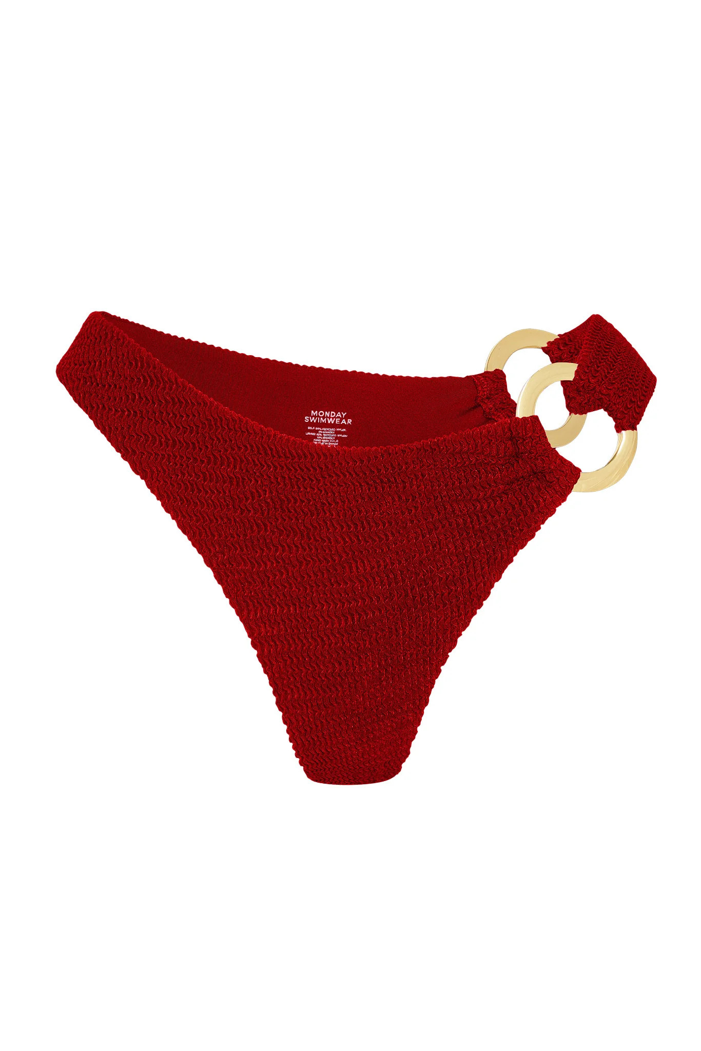 Bronte Bottom - Cherry Crinkle | Monday Swimwear