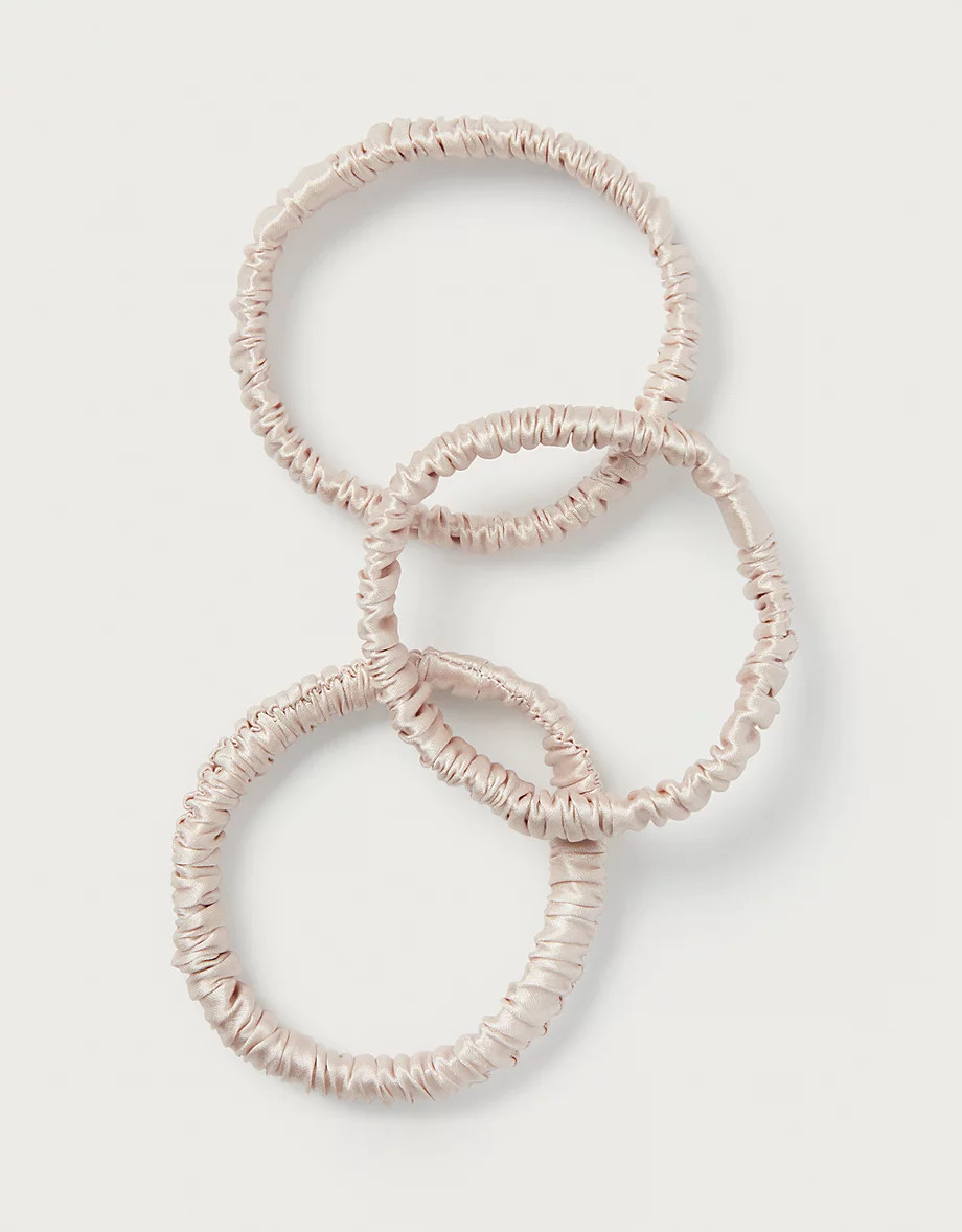 Silk Skinny Sleep Scrunchies - Set of 3 | The White Company UK & ROW