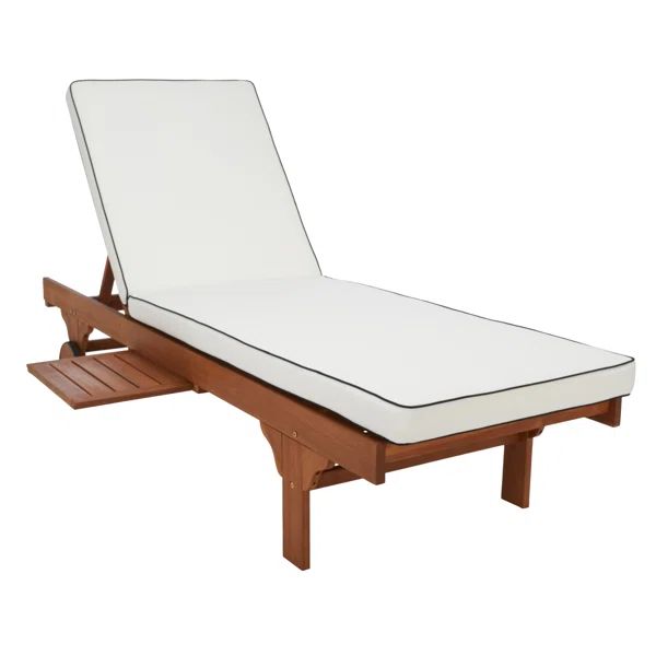 Jivera Outdoor Acacia Chaise Lounge | Wayfair North America