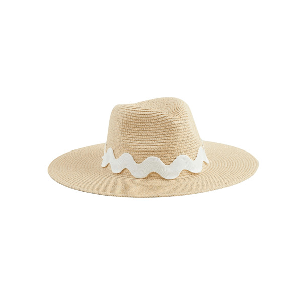 Cream Ric Rac Fedora | Mud Pie