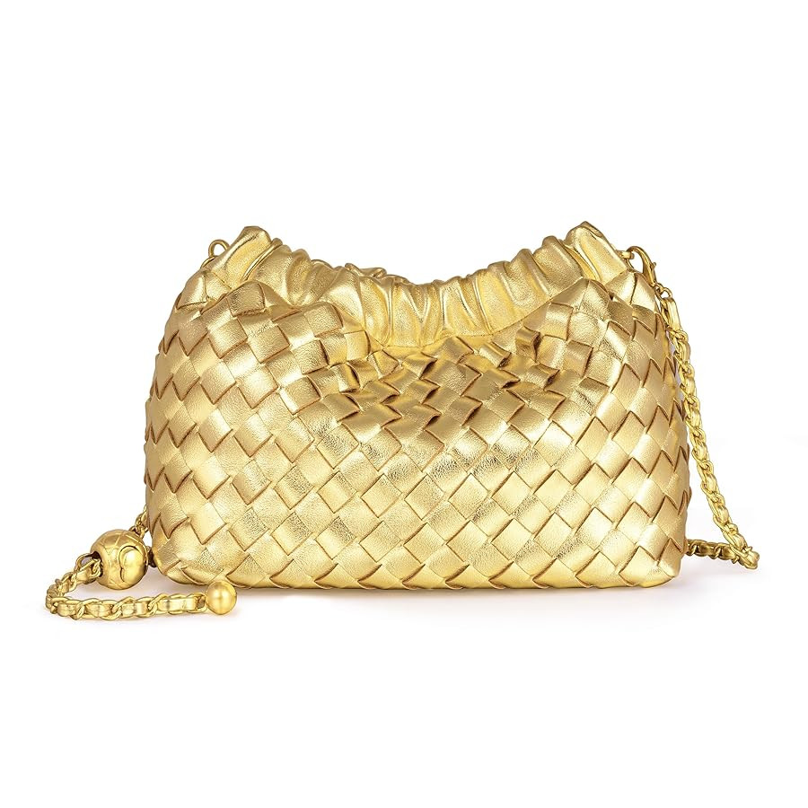 Joryin Woven Women's Crossbody Bag & Evening Purse, Trendy Dumpling Clutch & Hobo Cloud Shoulder ... | Amazon (US)