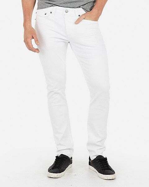 skinny white 365 comfort stretch+ jeans | Express