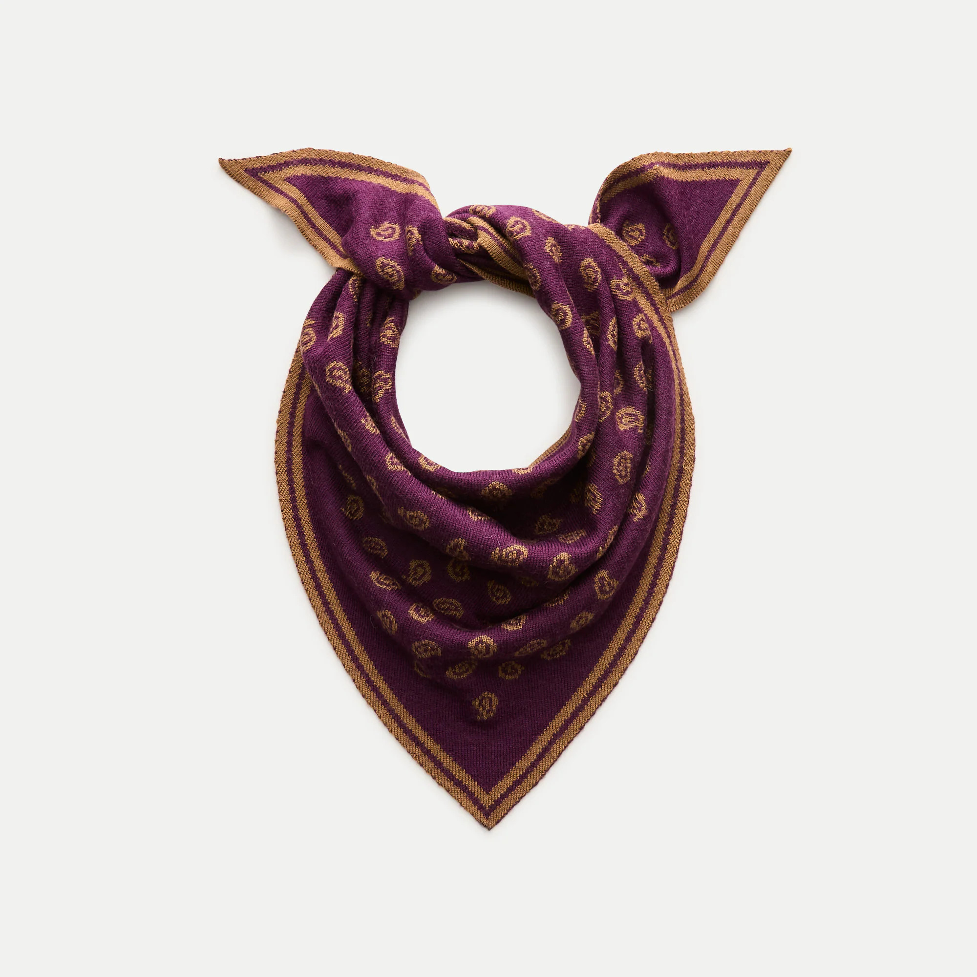 Merino wool bandana in reversible paisley | J. Crew US