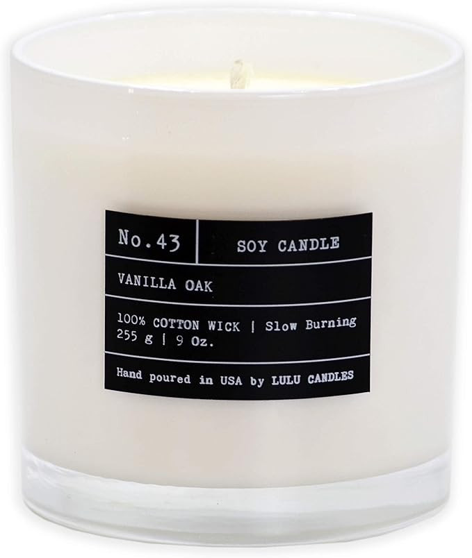 Lulu Candles | Vanilla Oak | Proudly Made in The USA | Highly Scented & Long Lasting | Jar Candle... | Amazon (US)