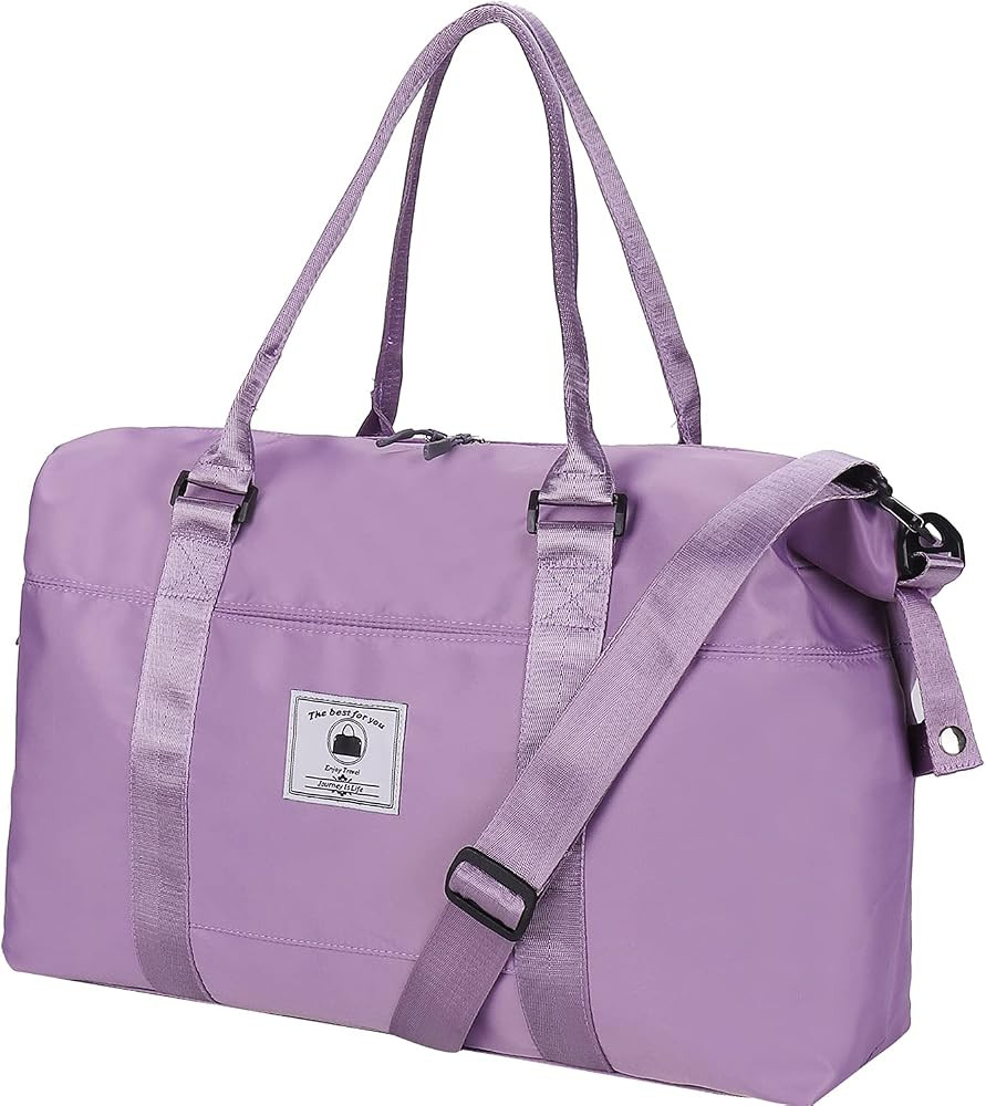 Travel Weekender Overnight Bags for Women With Wet Pocket Sport Gym Tote Duffle Bag Carry on Wate... | Amazon (US)
