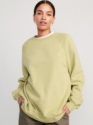 Oversized Vintage Tunic Sweatshirt for Women | Old Navy (US)