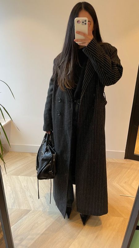 Pinstriped coat 

outfit inspiration, ootd, COS, wool coat, fall outfit, Vestiare collective, free people, revolve, tony bianco, balenciaga, city leather handbag, mule heels, Nederland.

#LTKstyletip #LTKSeasonal #LTKeurope