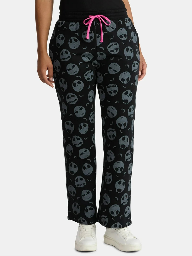 Disney Nightmare Before Christmas Women's Graphic Print Fleece Jogger Pants, Sizes XXS-XXL | Walmart (US)