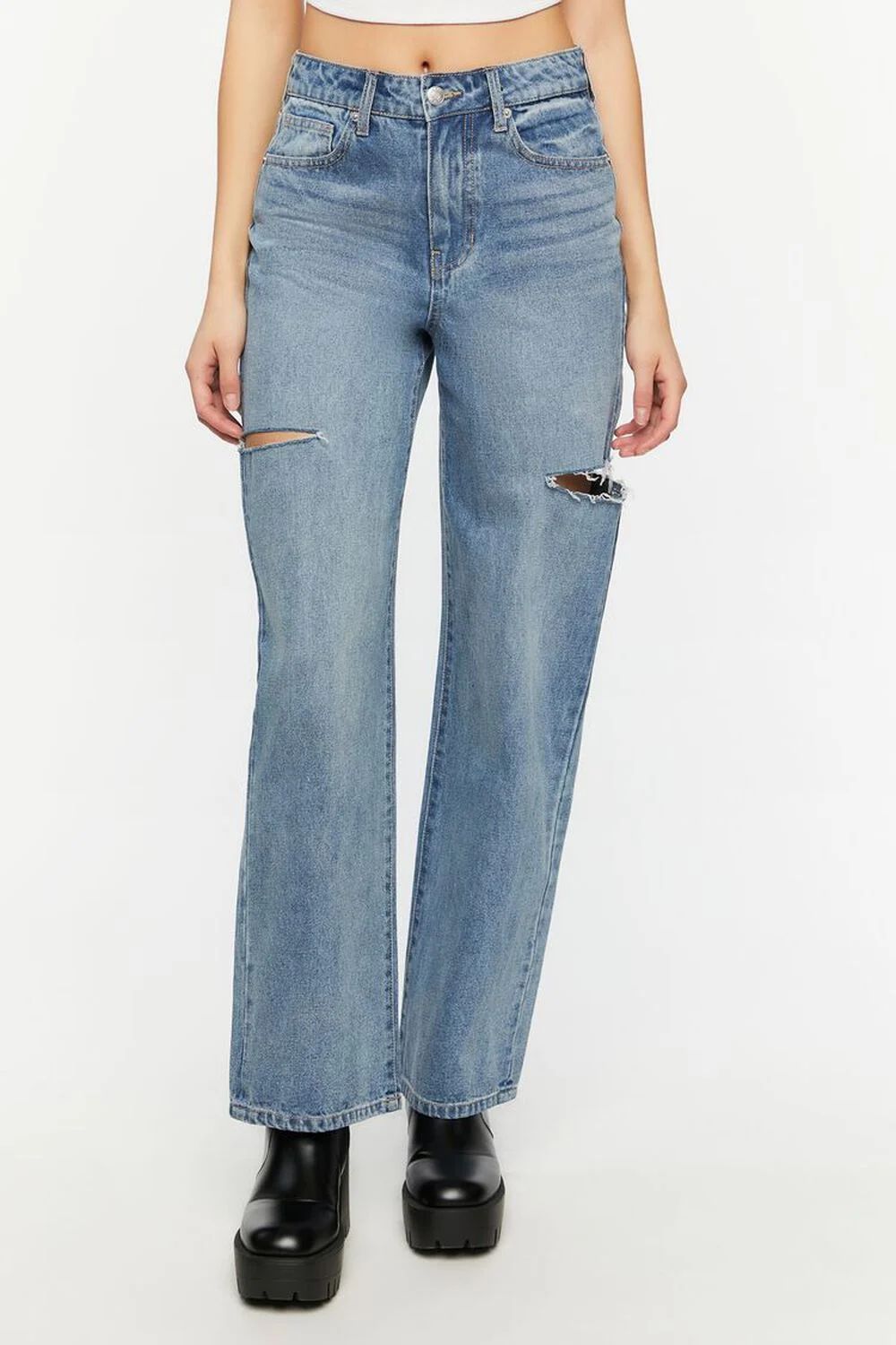 Split High-Rise 90s-Fit Jeans | Forever 21 (US)