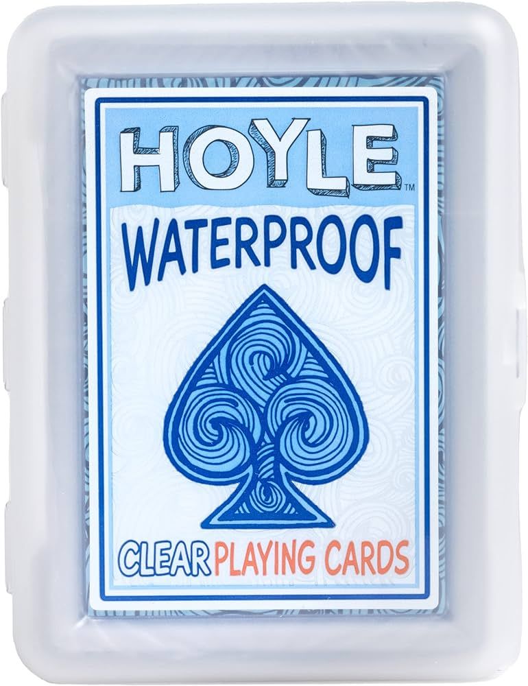 Hoyle Waterproof Playing Cards, Clear, 1 Deck | Amazon (US)