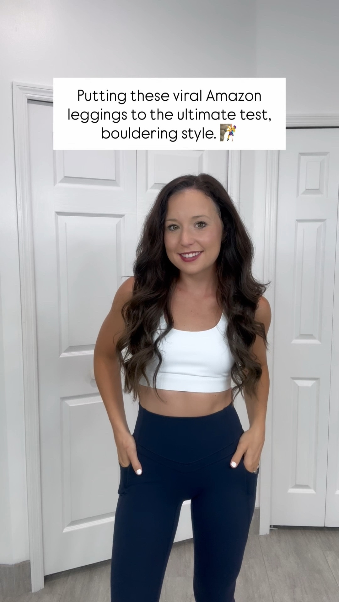 Comfortable and squat proof leggings and sports bra with adjustable back and removable pads 

Use IUGAYOGA10 to save 

#LTKActive #LTKSaleAlert #LTKFindsUnder50