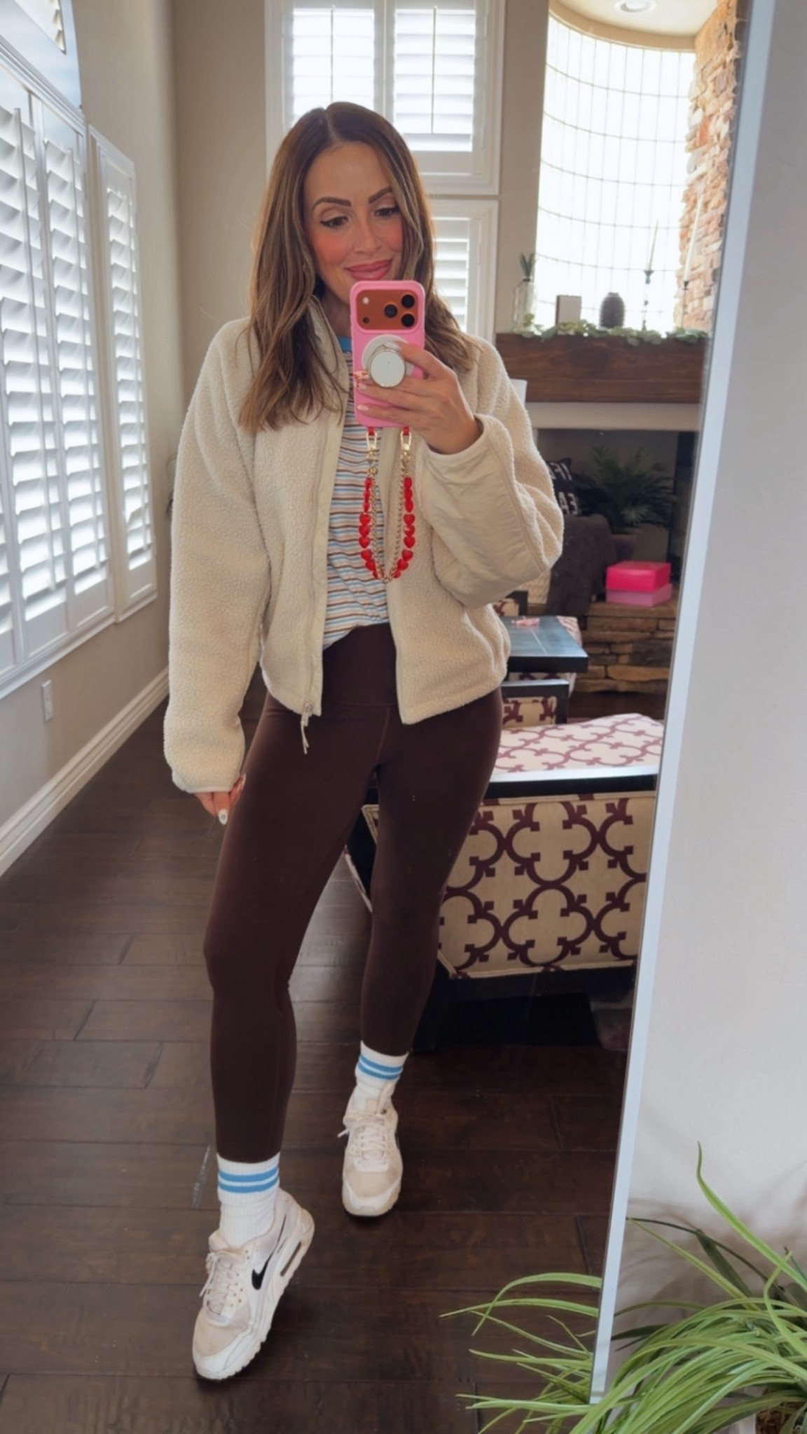 Just a few of my favorite pieces all paired into one💙🩵🤎

Dare I say I grab these chocolate colored leggings more than my black ones. 

#LTKootd #LTKOver40 #LTKmomlife
