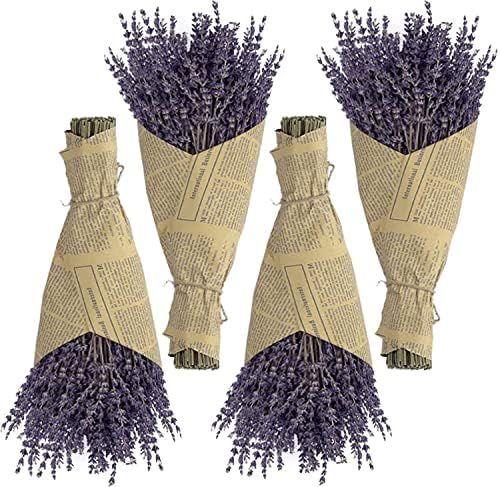 Dried Lavender Flowers 4 Bunches 100% Natural Dried Flowers (300+ Stems) 14"-17" Length for Home ... | Amazon (US)