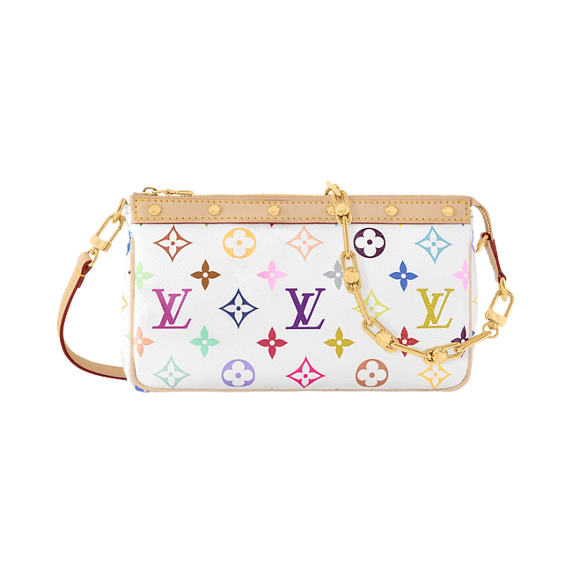Louis Vuitton x Takashi Murakami Pochette Accessoires 'Multicolor/White Monogram Canvas' | Women's Size Onesize | GOAT