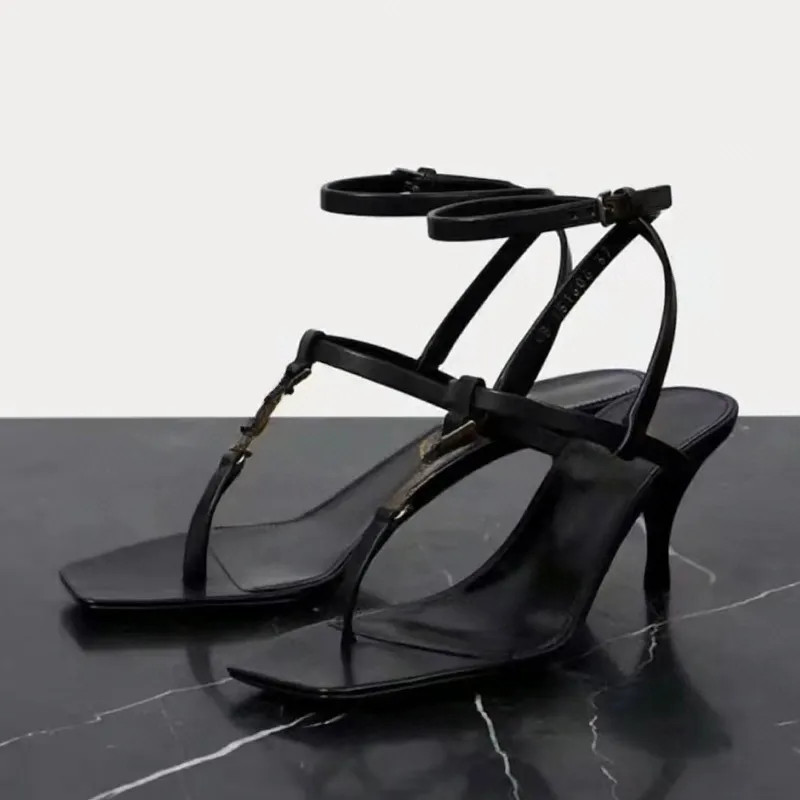 Metal Letter YS Leather Sandal Flipflop Slipper Size 35-44 | DHGate