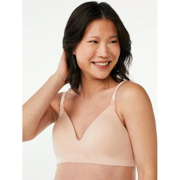 Joyspun Women's Seamless Nursing Bra with Flex Panel, Sizes up to 3X - Walmart.com | Walmart (US)