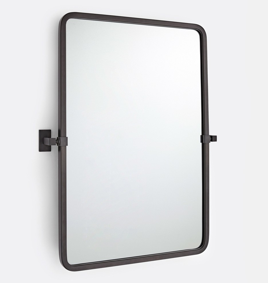 Yaquina Rounded Rectangle Pivot Mirror | Rejuvenation
