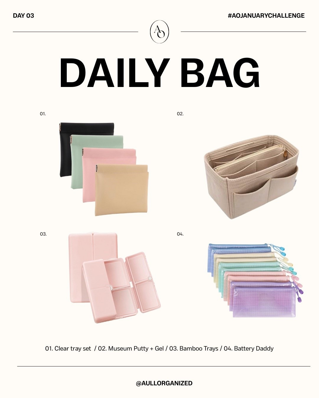 🛍 Friendly reminder: the #aullorganizedchallenge does NOT require you to buy a single thing. The magic is in using what you already have + letting go of what you don’t. ✨

That said… a few smart products can make it way easier to maintain all the hard work you’re putting in. These are the pieces I actually use and love.

⭐️ Comment SHOP and I’ll send the links straight to your DMs
 📲 Find everything in today’s stories or by tapping the link in my bio + shopping the feed
 ☝🏼 Follow @aullorganized on LTK for easy access to all my organizing favorites 

#LTKHome #LTKWorkwear #LTKmomlife