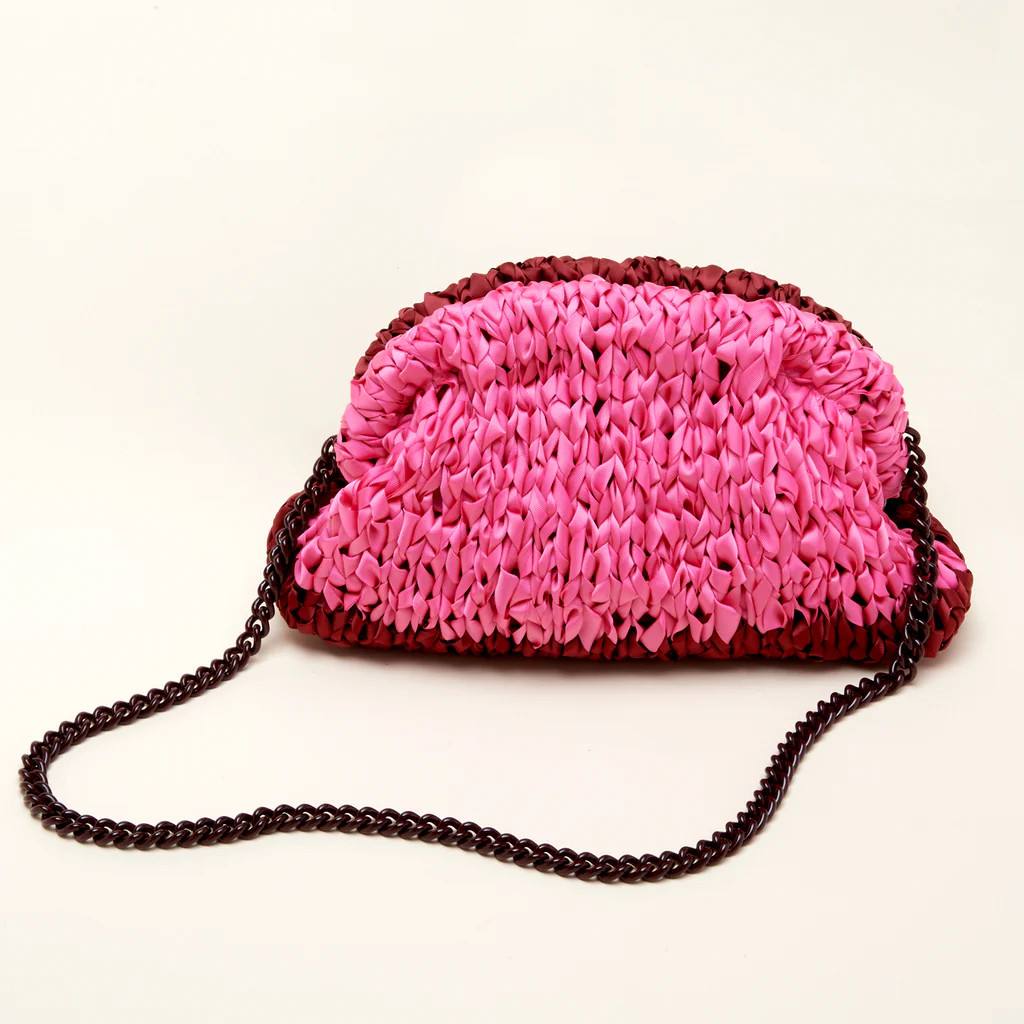 Maria La Rosa Handbag Game Tricot Blush Multi | Mignonne Gavigan