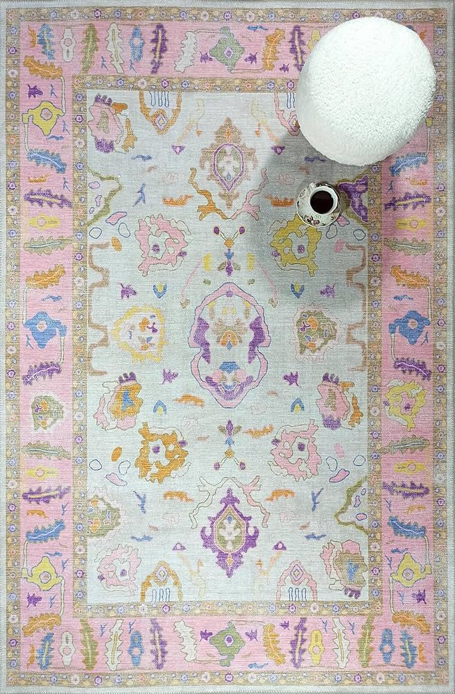 Modern Oushak Rug, Vintage Turkish Colorful Oriental Antique Inspired Area Rugs, Luxury Living Ro... | Amazon (US)