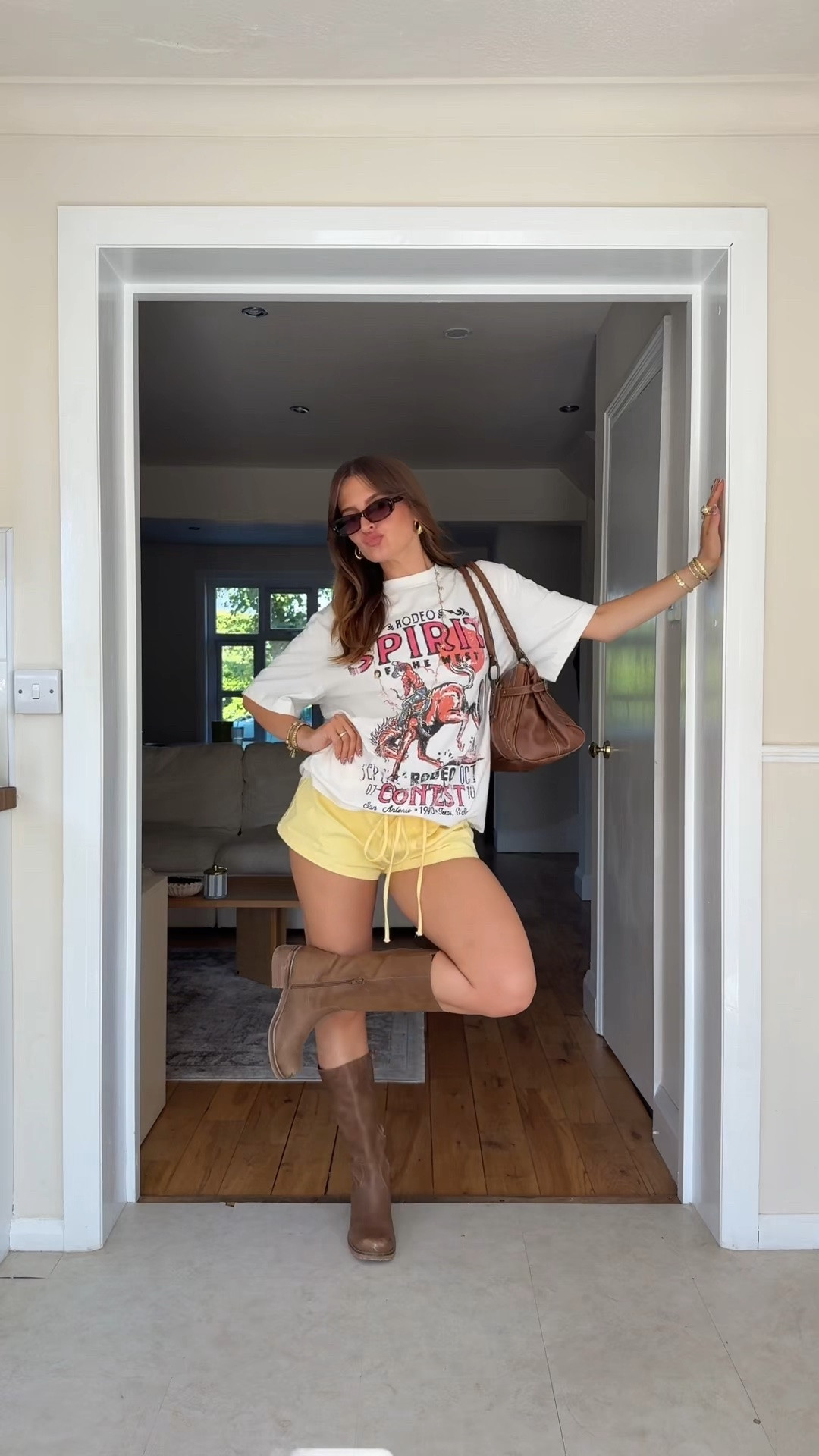 TikTok ootd 🐎💛 shorts are peppermayo!