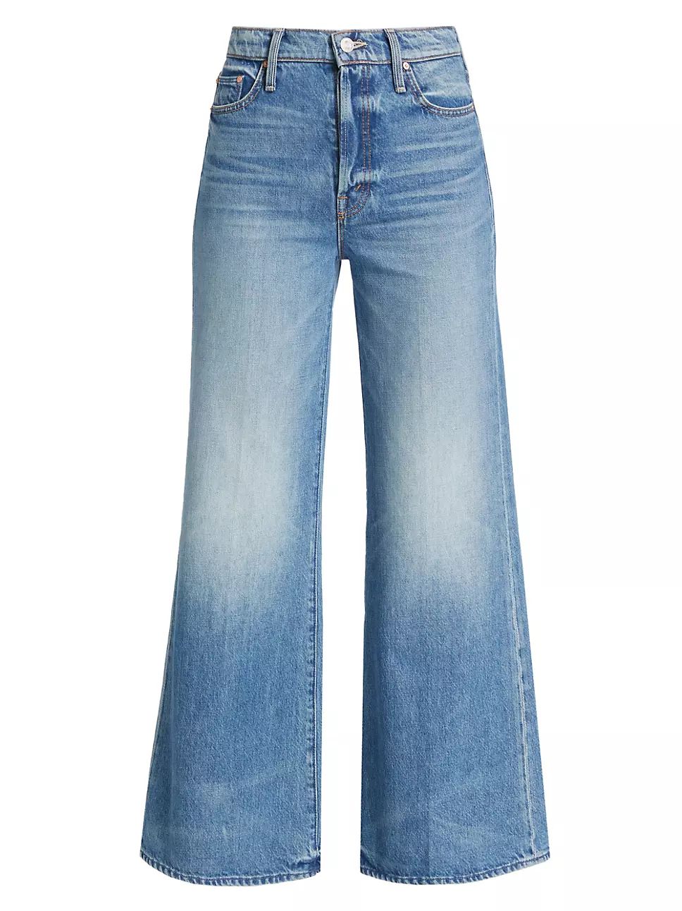 Mother The Tomcat Roller High-Rise Wide-Leg Jeans | Saks Fifth Avenue