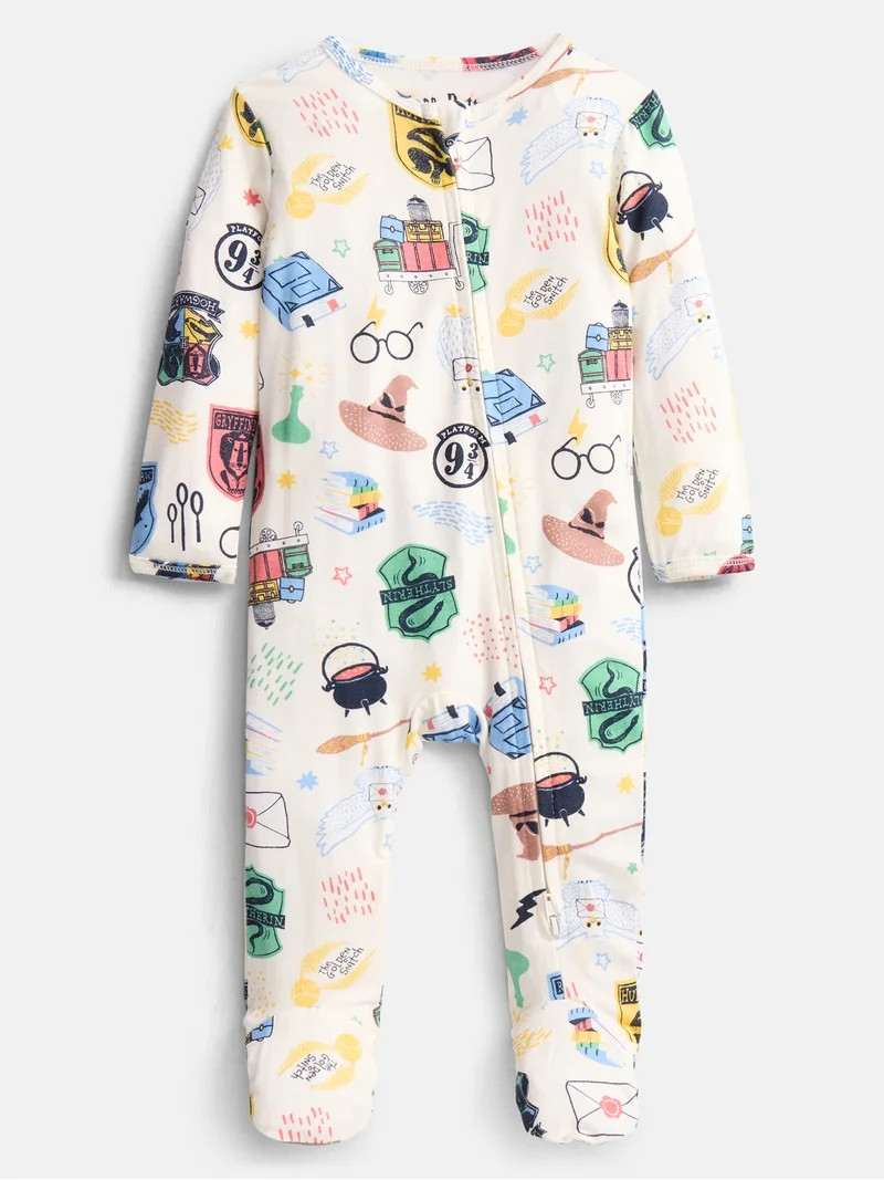 Harry Potter Baby Boys Sleep & Play Footed Pajamas, One Piece, Sizes NB-6/9M | Walmart (US)