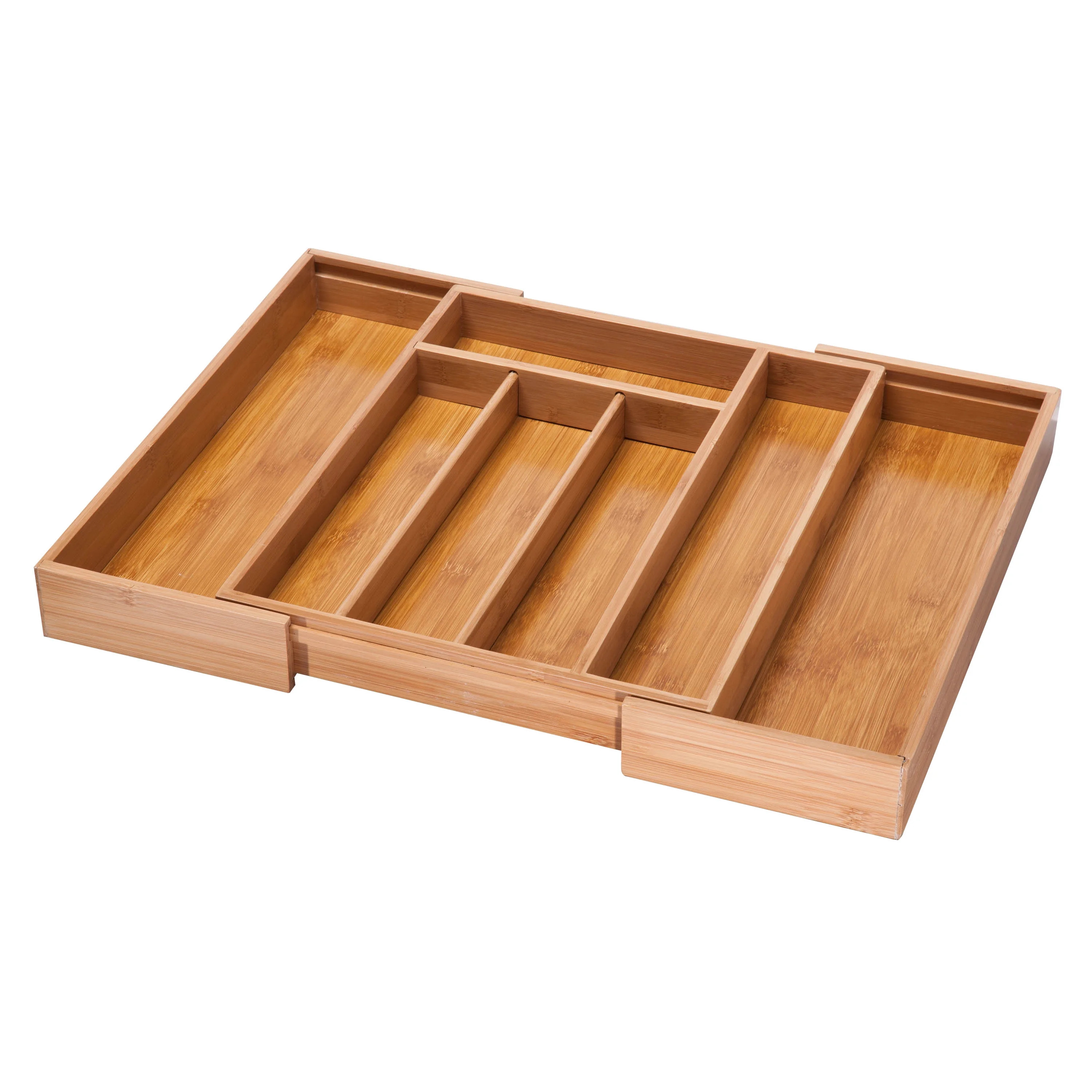 Honey Can Do Bamboo Cutlery Tray Expandable - Walmart.com | Walmart (US)