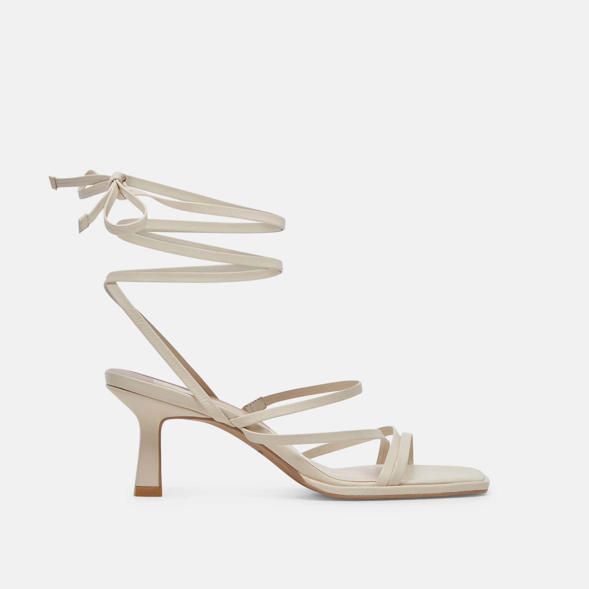 MALABO HEELS IVORY LEATHER | DolceVita.com