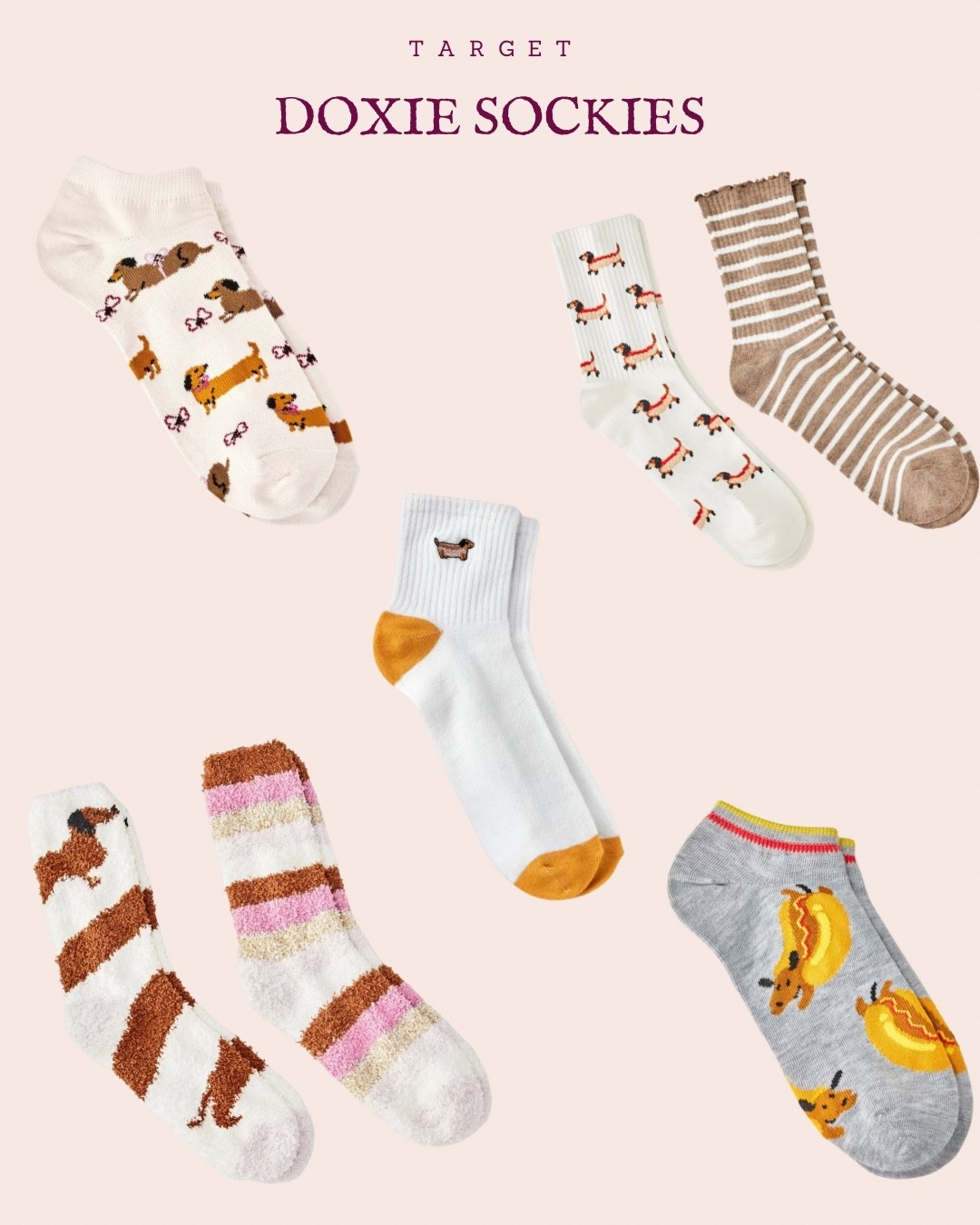 @Target doxie sockies!
