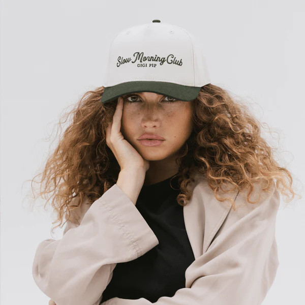 Slow Morning Club Canvas Trucker | Gigi Pip