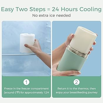 Momcozy 22oz Portable Breast Milk Cooler for Outdoor, Life Saver with 360° Total Cooling for 24 ... | Amazon (US)