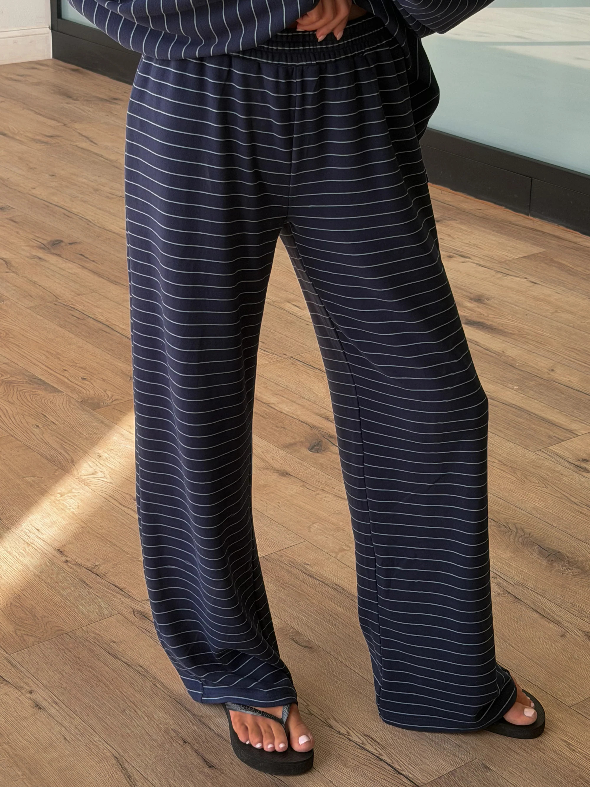 Just Lounging Brush Knit Pants | Navy | Shop Talulah