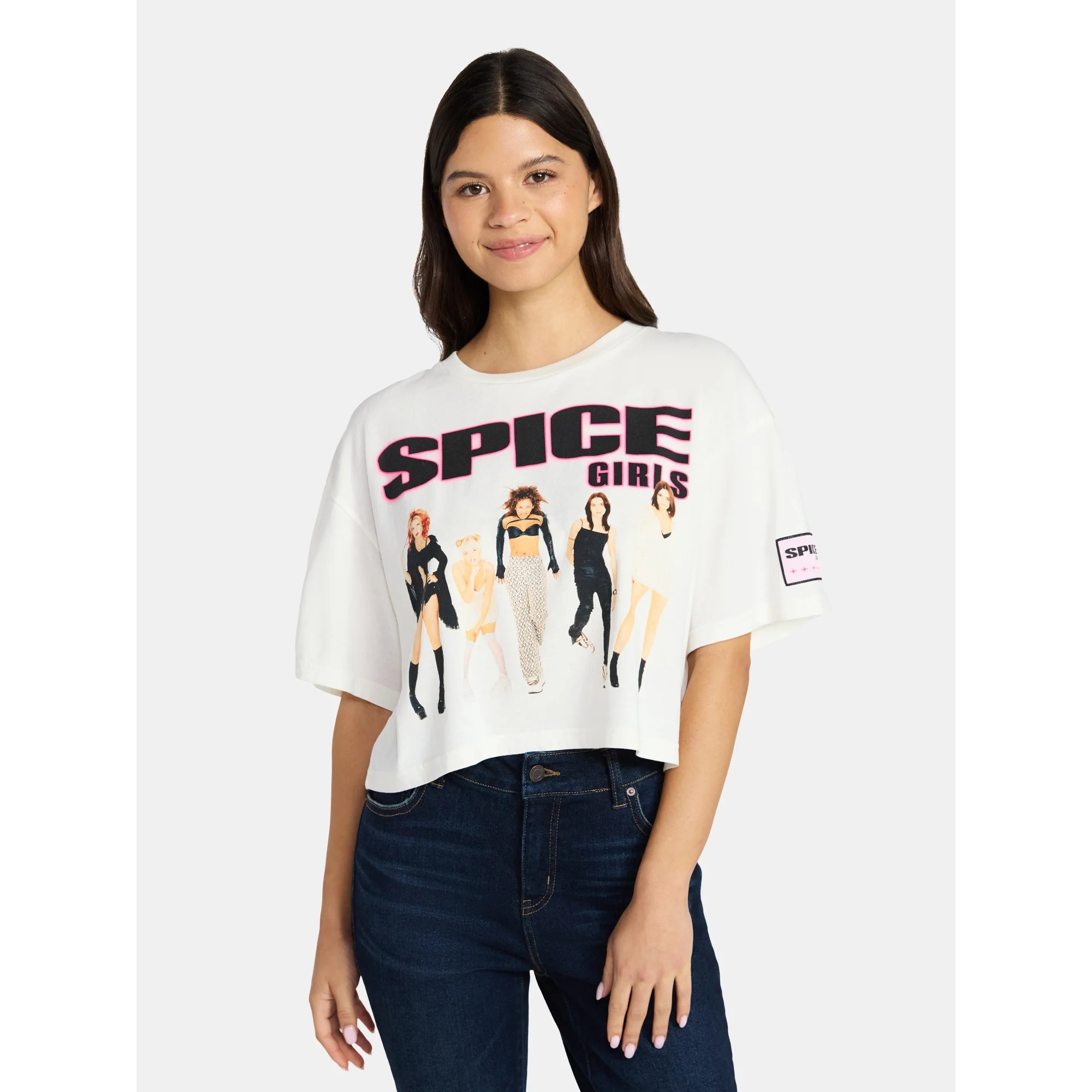 Spice Girls Women's Skimmer Tee with Short Sleeves, XXS-XXL | Walmart (US)