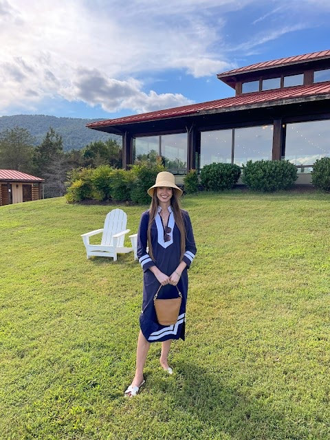 Tunic caftan outfit 
Summer outfit 
Preppy outfit 
Winery outfit 
Straw bucket hat 
White slide sandals 
Brown bucket bag for

#LTKSeasonal #LTKSaleAlert