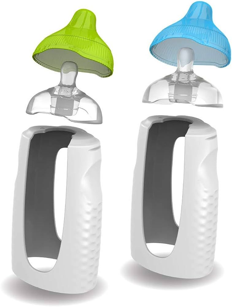 Kiinde Twist Squeeze Natural Baby Breast Milk Feeding Bottle with Nipples and Case (2 Pack), Easy... | Amazon (US)