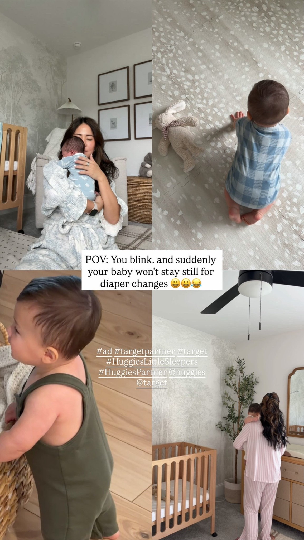 #Ad One minute we’re celebrating tummy time… and the next they’re crawling away from every diaper change 👶🏻🤸🏻‍♀️✨

Getting early access to try the NEW Huggies Little Sleepers 360 and I love how seamless the slide-on pant design makes bedtime with my busy little guy 💙 they are only available at Target in sizes 3–7!! check them out on your next target run 🎯

#TargetPartner #HuggiesPartner #HuggiesLittleSleepers360 #targetfinds #momlife @Huggies @Target

#LTKBaby #LTKBump #LTKKids
