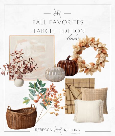 Shop some of our favorite Fall finds from Target! These are easy pieces that can add to your existing fall decor for a little
fresh 2023 vibe! 

#LTKstyletip #LTKSeasonal #LTKhome